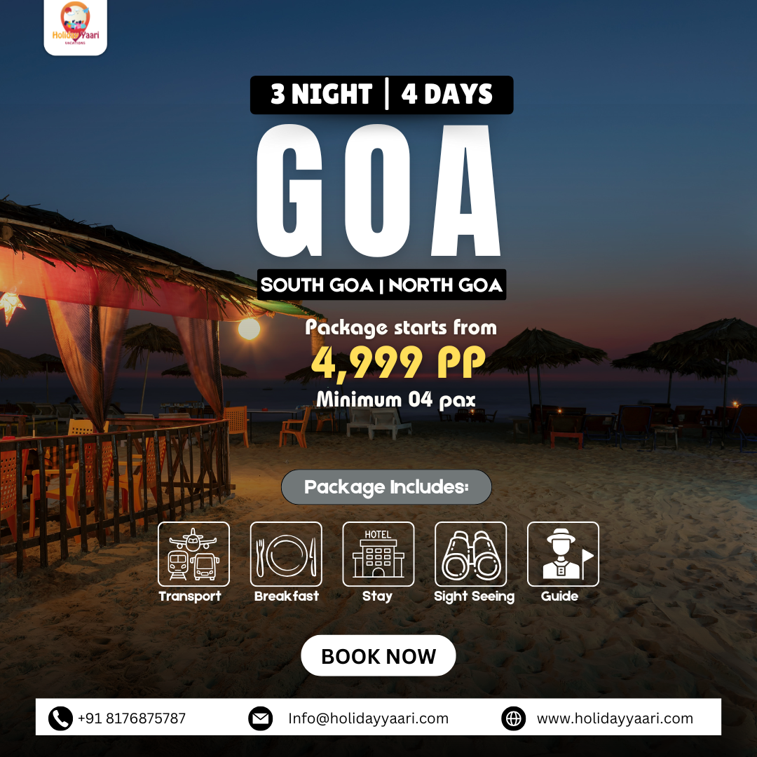 Holiday Yaari Vacations Facebook ad: Goa Trip @ Just ₹4,999, Limited Time!