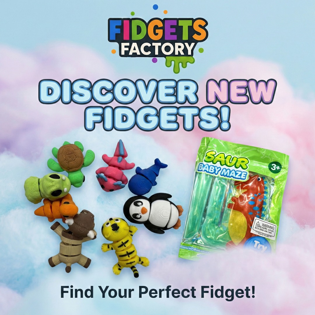 Fidgets Factory Facebook ad: Discover New Fidgets!