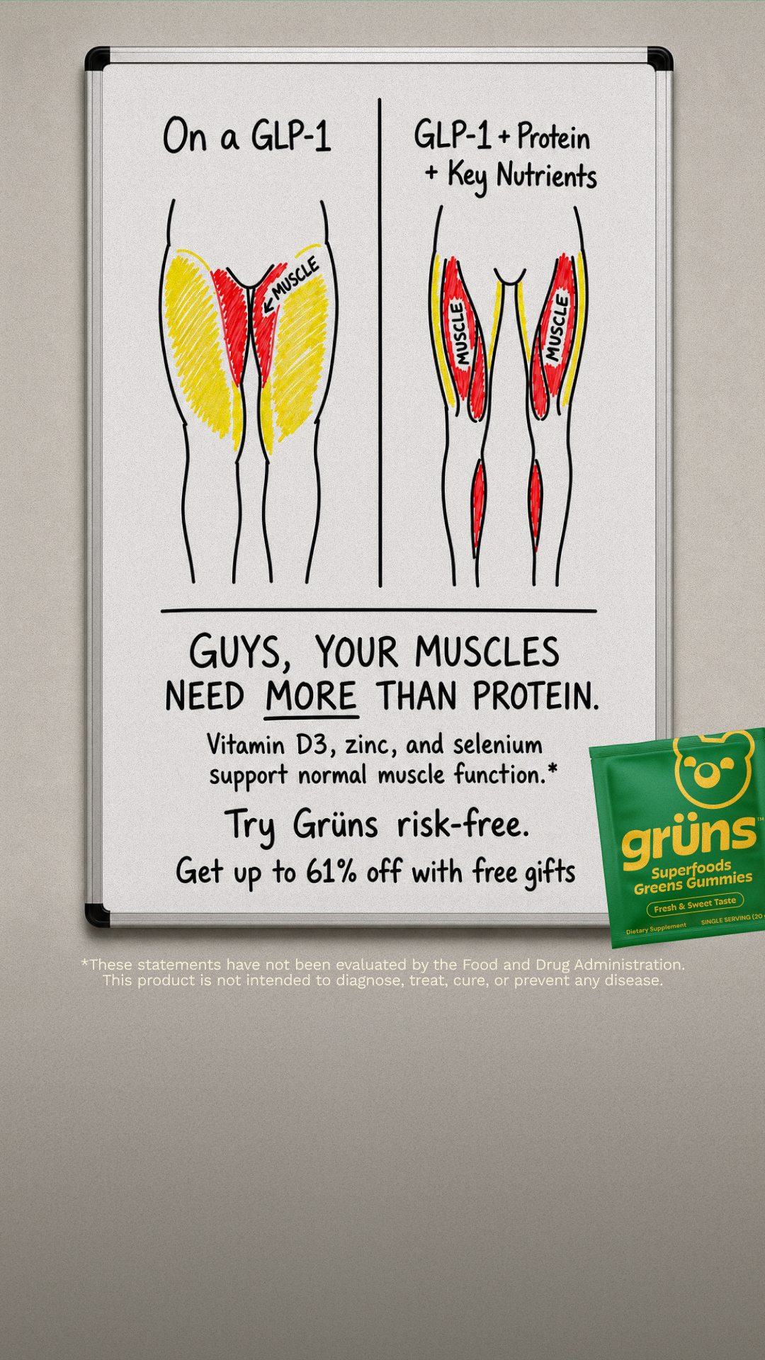 Grüns Facebook ad
