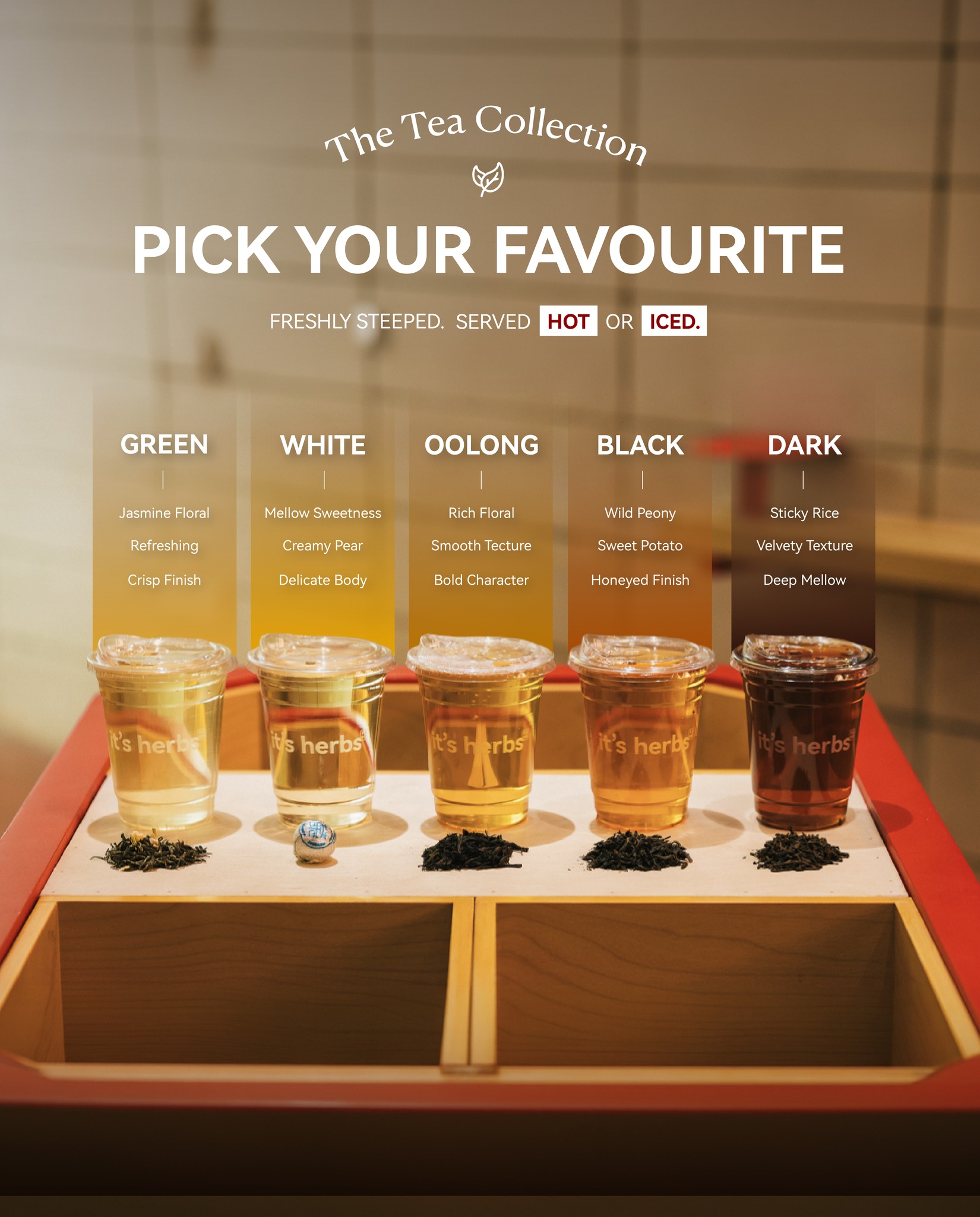 It's herbs - Coffee • Tea • Herbs Facebook ad: PICK YOUR TEA.
