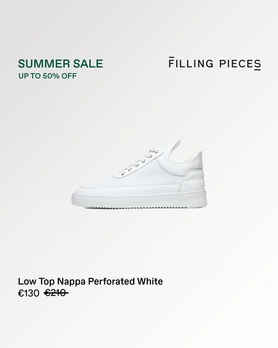 Filling Pieces Facebook ad: Free shipping on all orders of €150 or more.