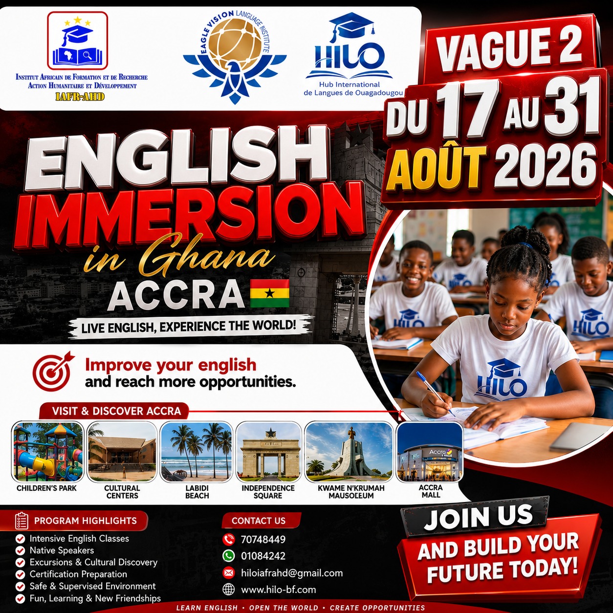 Iafr Expertise Facebook ad: Vos vacances peuvent changer votre avenir: apprenez…