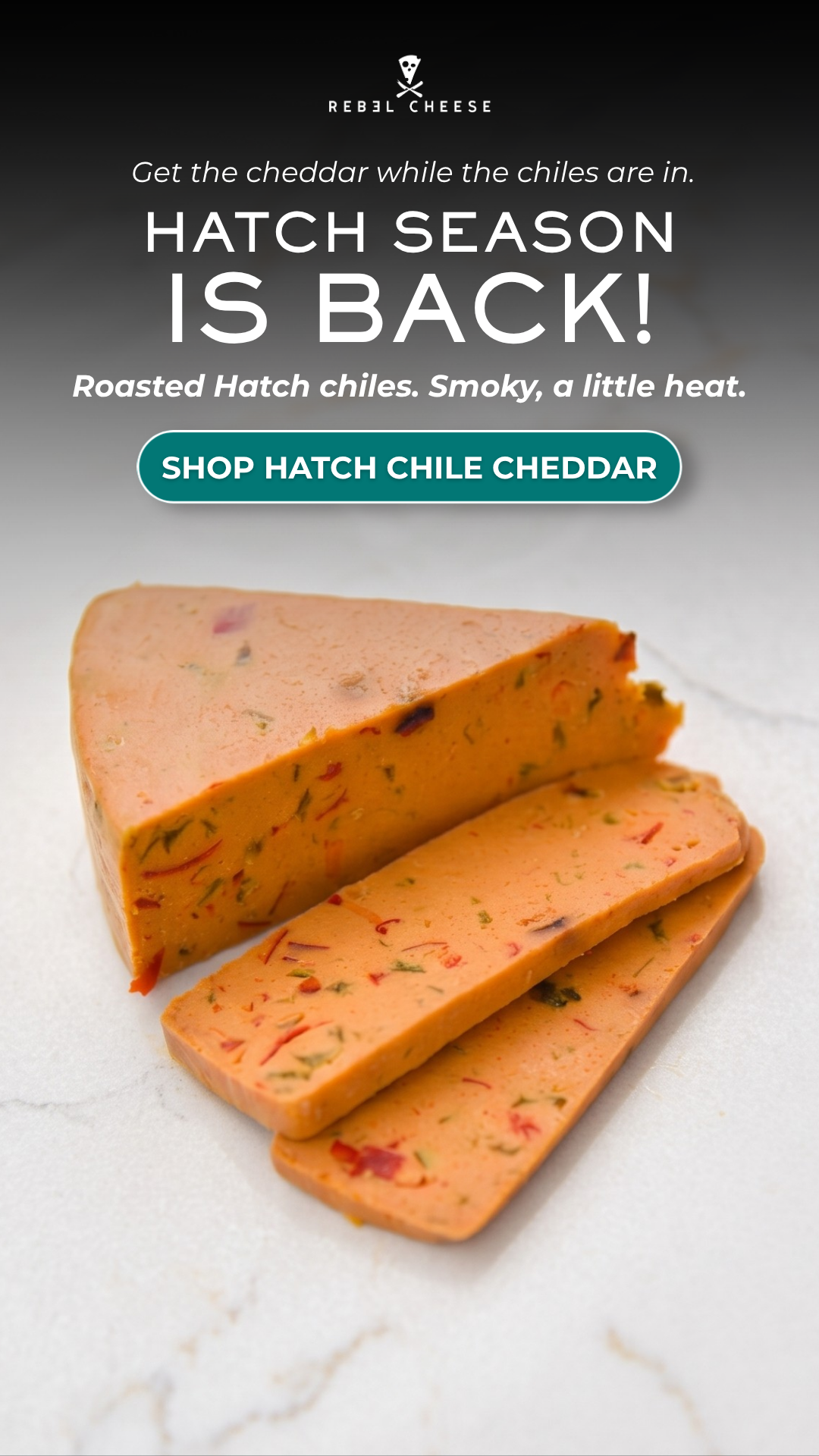 Rebel Cheese Facebook ad