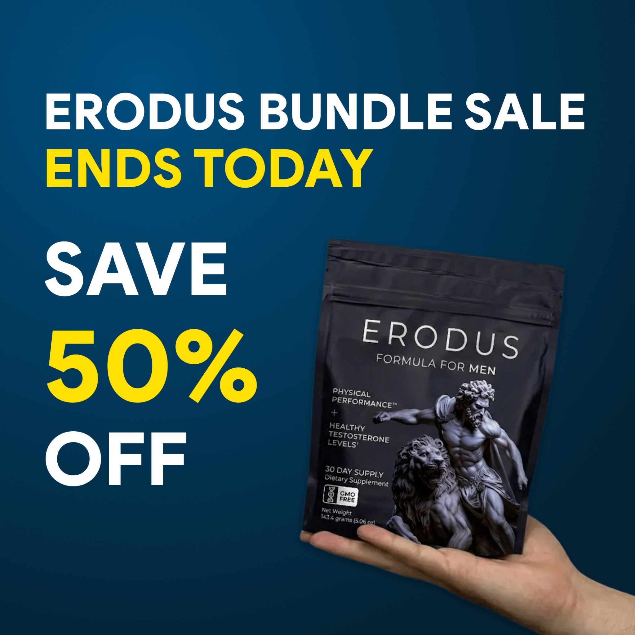Erodus Formula For Men Facebook ad