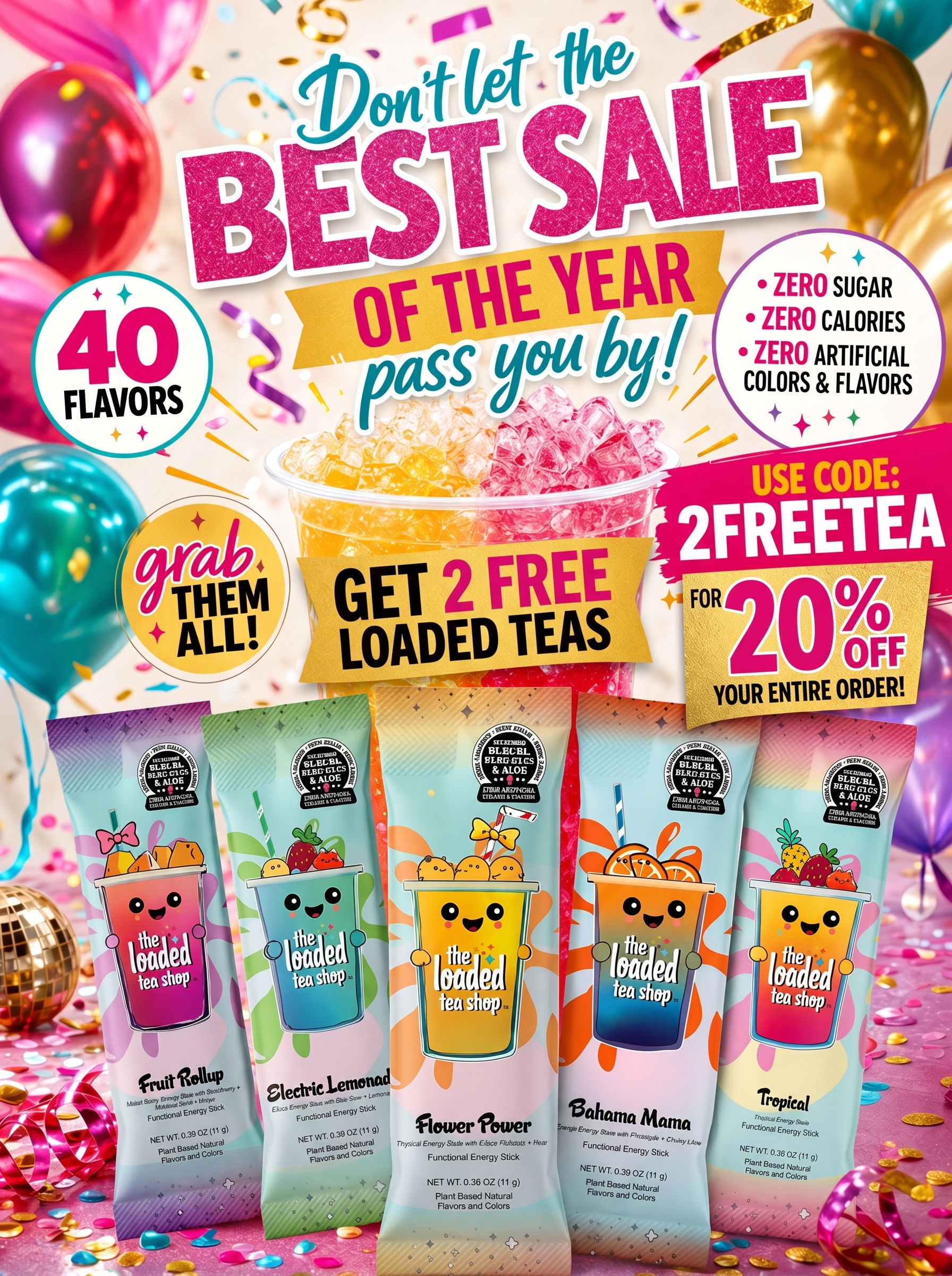 The Loaded Tea Shop Facebook ad