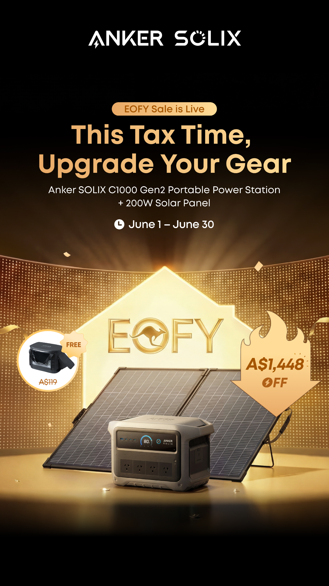 Anker SOLIX Facebook ad