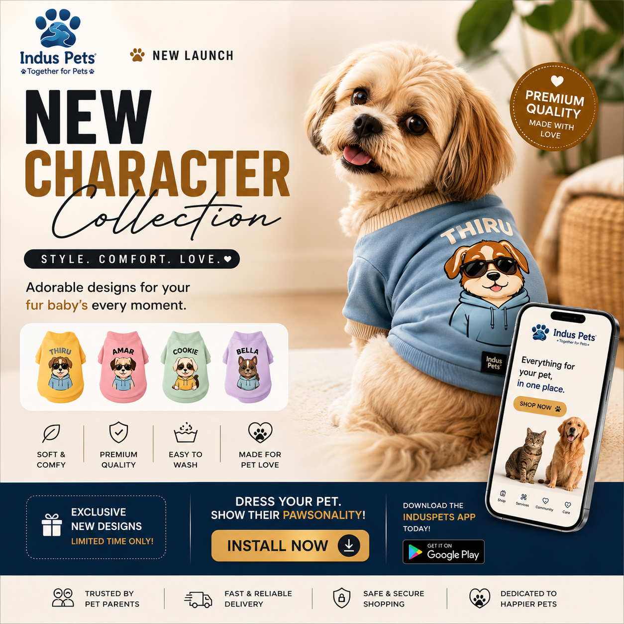 IndusPets India Facebook ad