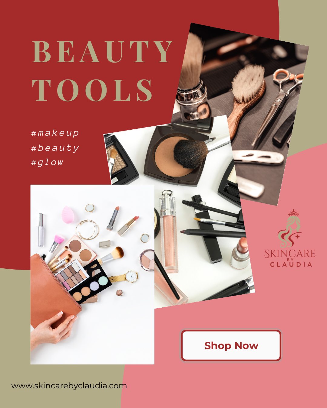 Skincare By Claudia Facebook ad: Upgrade your beauty routine with the right tools