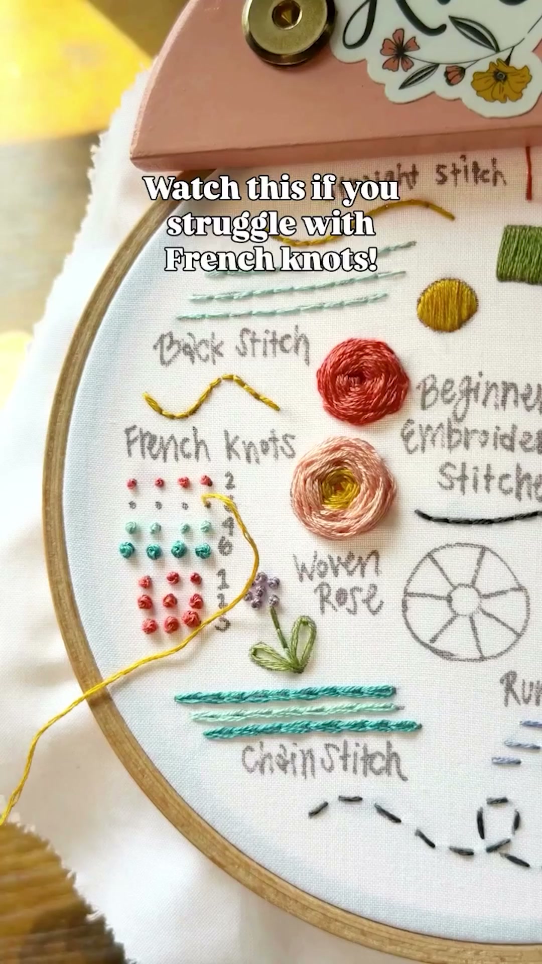 Clever Poppy Facebook ad: Your first stitch, one skill at a time