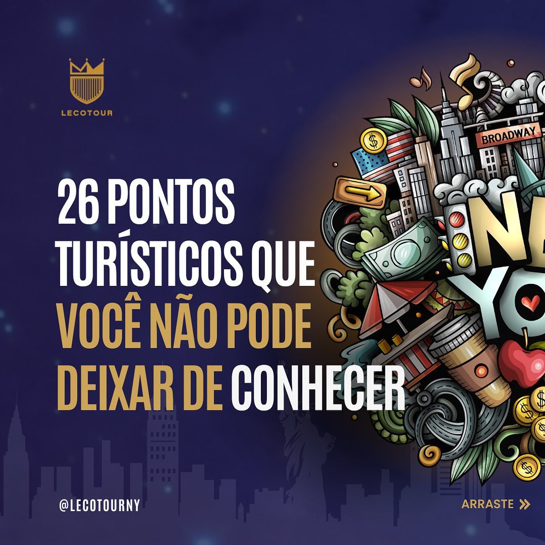 Leco NYC Facebook ad: Nova York é uma cidade repleta de pontos…