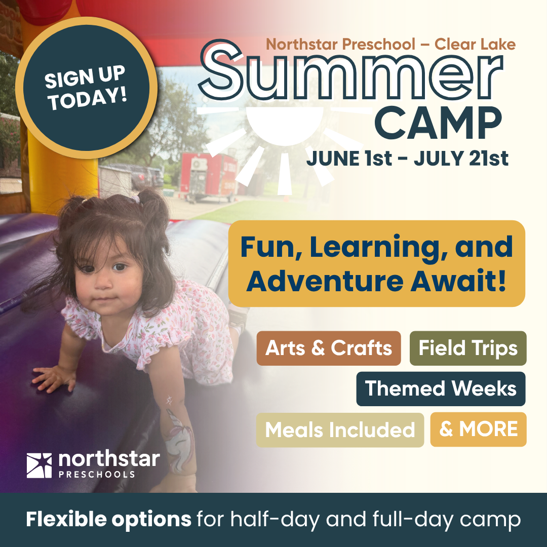 Northstar Preschool at Clear Lake Facebook ad: Summer Fun & Learning at Northstar Preschool!