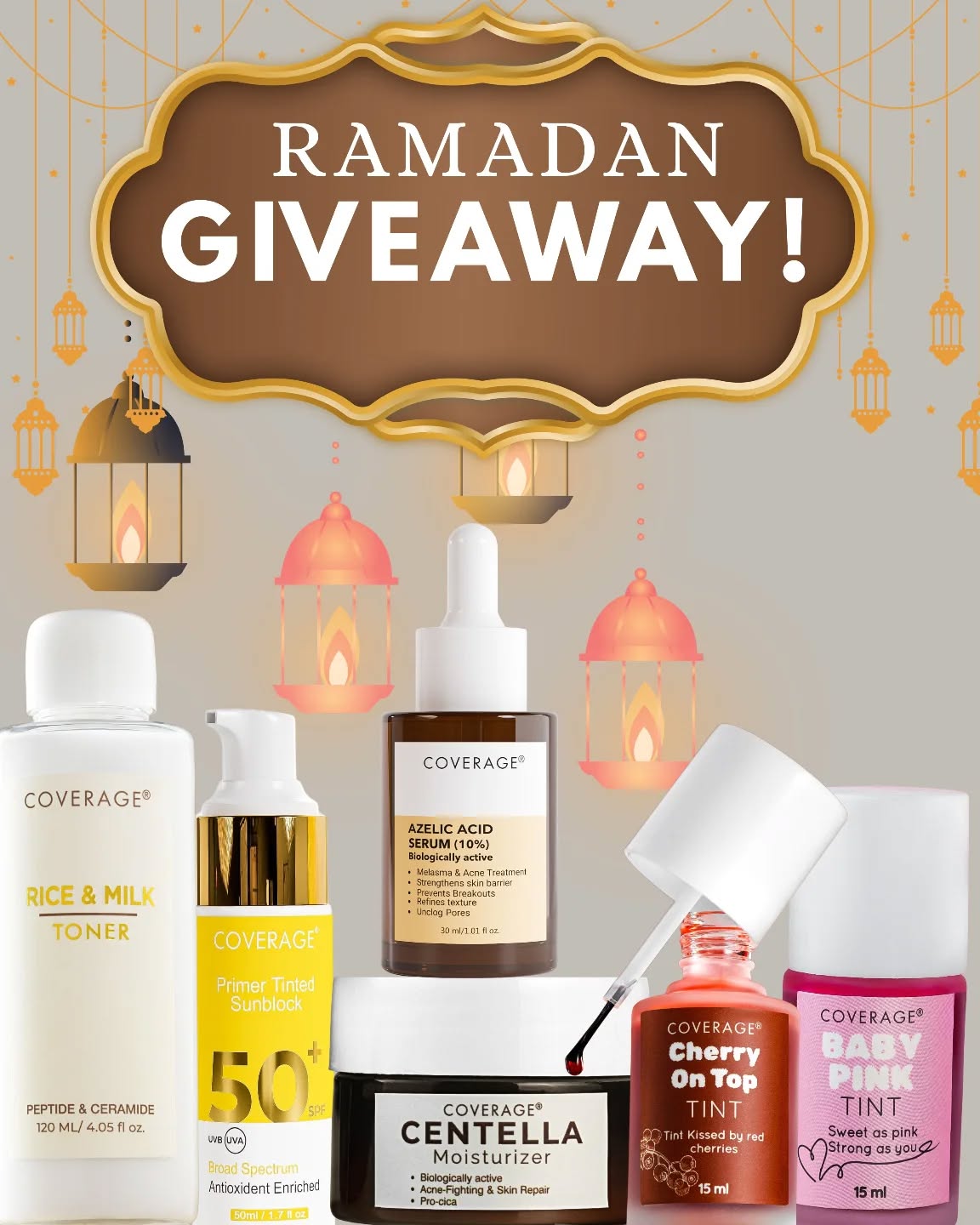 Coverage.Intl Facebook ad: RAMADAN GIVEAWAY with Coverage!