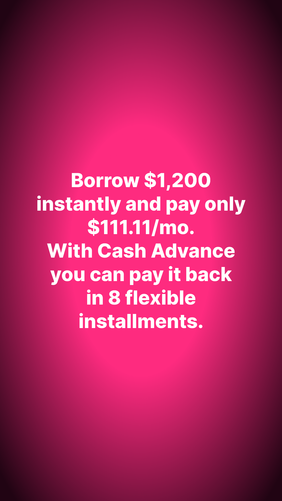 Instant Cash: Same Day Loans Facebook ad from Jun 30, 2026