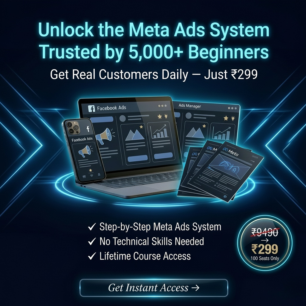 Digineeds Facebook ad: Meta Ads System for Beginners