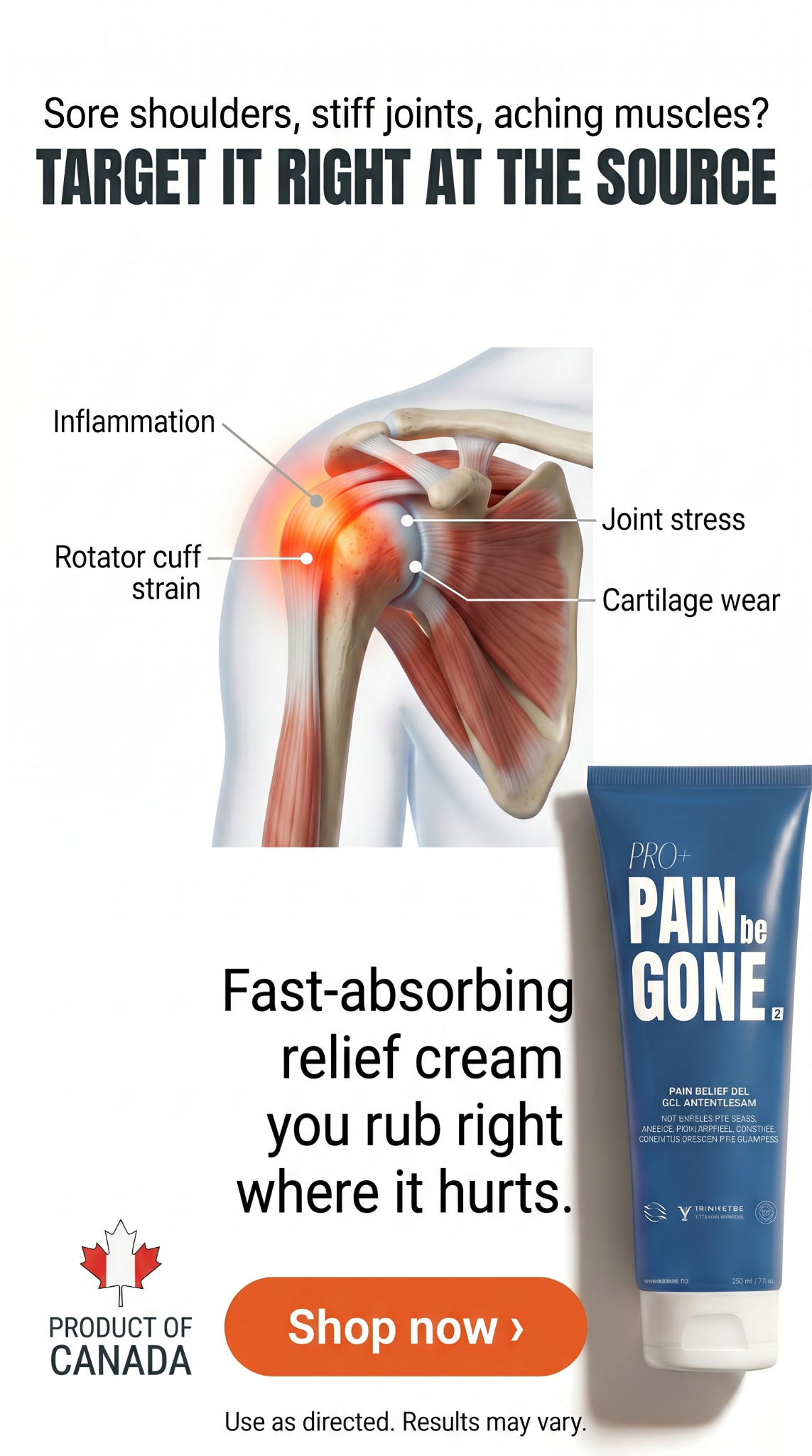 Pain Be Gone Pro Facebook ad