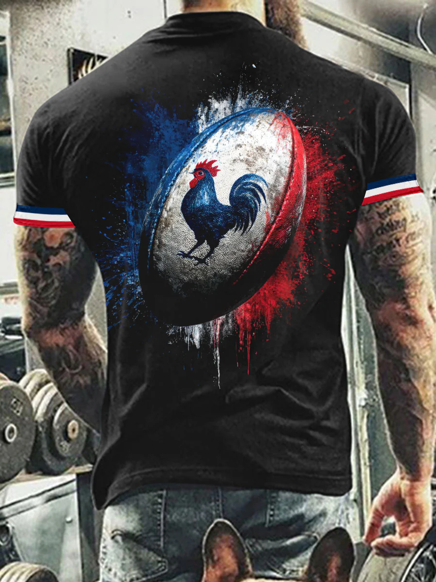 Impriwear Facebook ad: Né pour le rugby.
