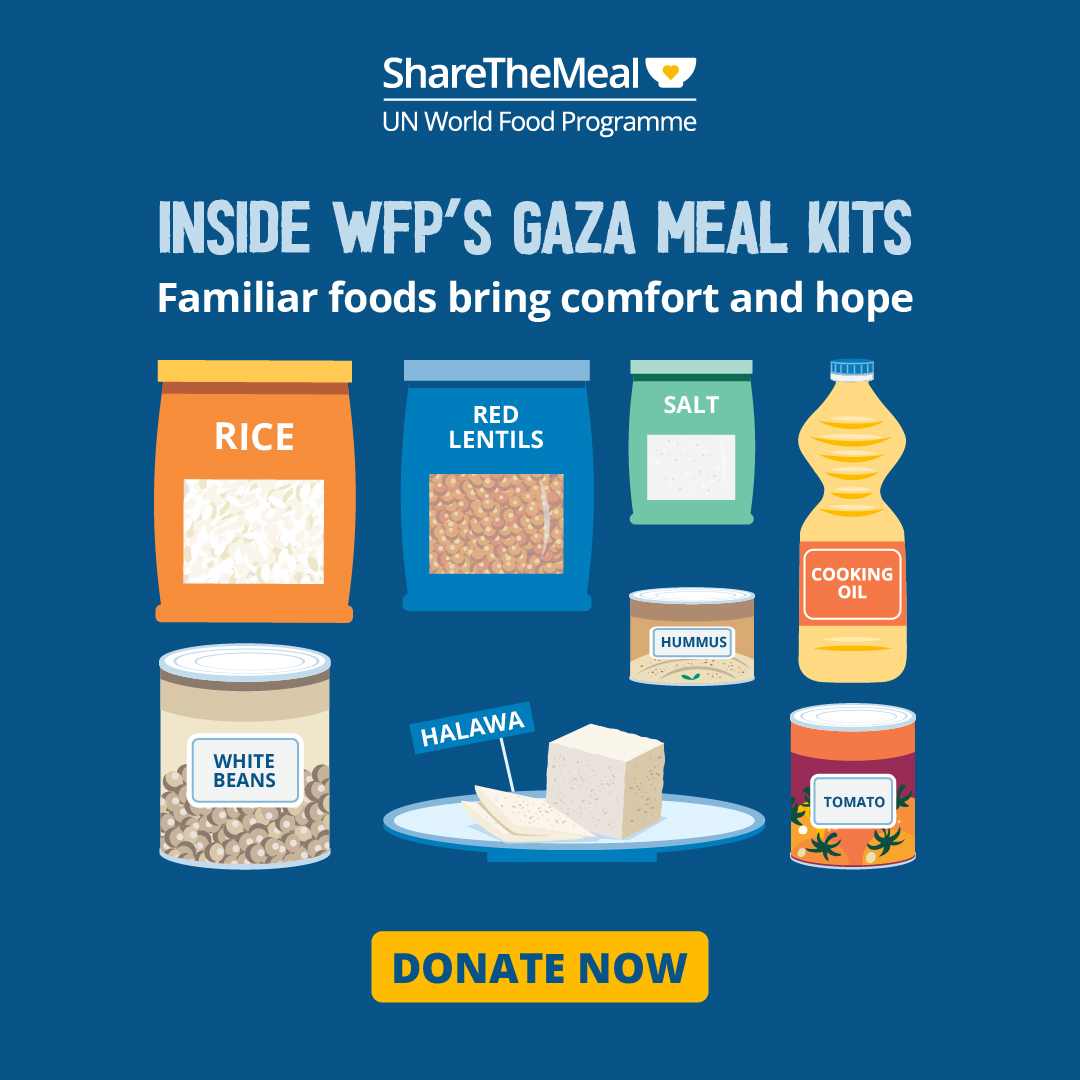 ShareTheMeal Facebook ad: Send a food box to a family in Gaza