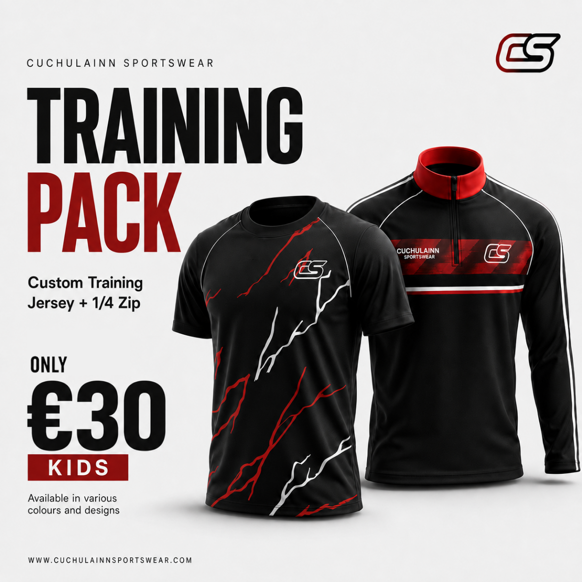 Cuchulainn Sportswear Facebook ad: Chat with us