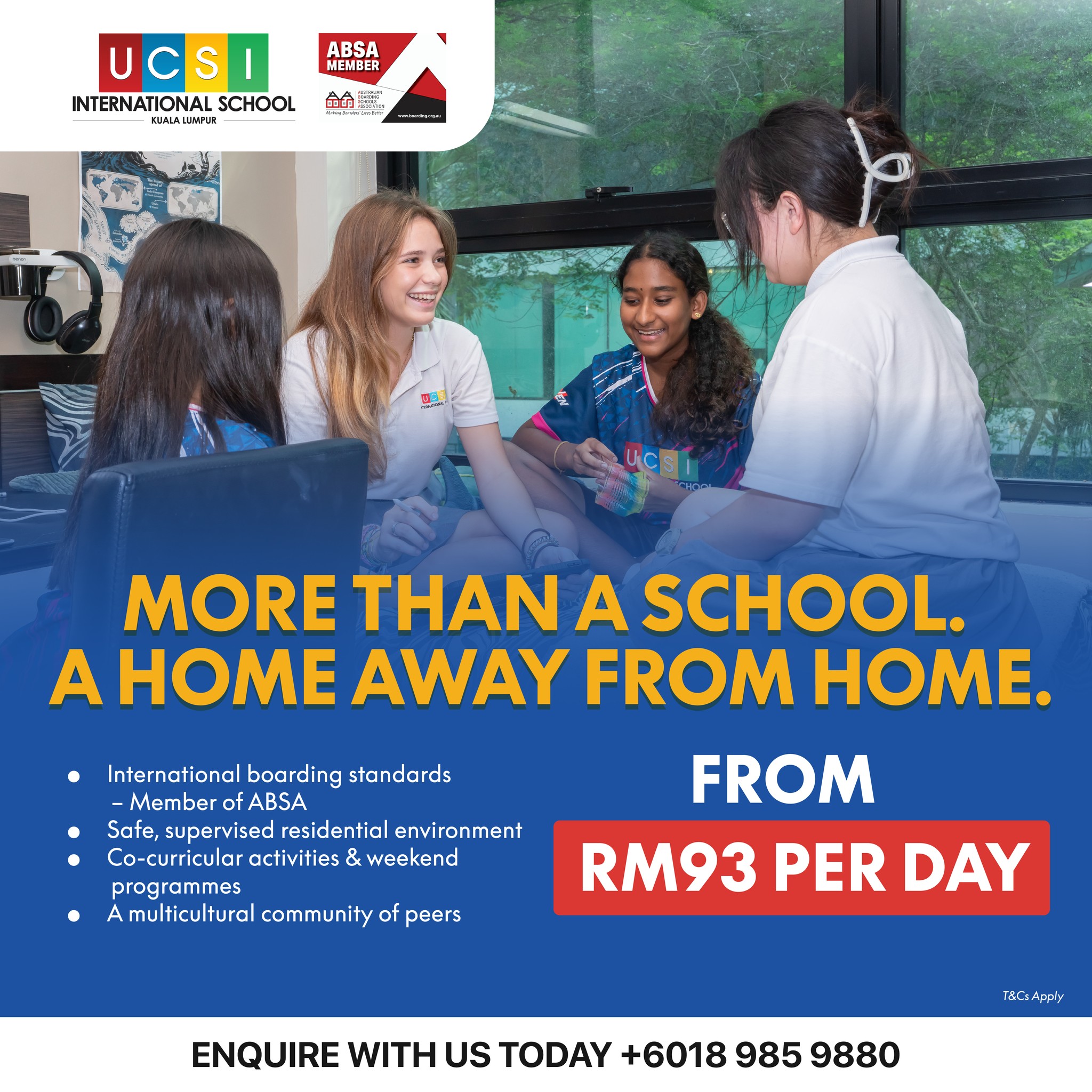 UCSI International School Kuala Lumpur Facebook ad: Why choose boarding at UIS KL?