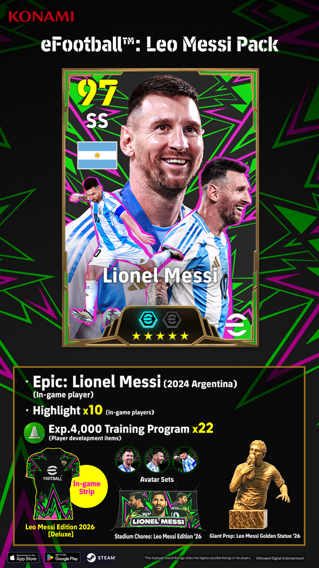 Konami App Facebook ad