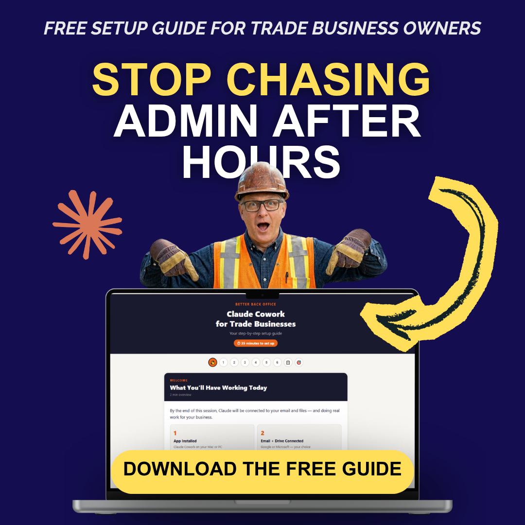 Trade Contractor OS Facebook ad: Free Claude Cowork Setup Guide