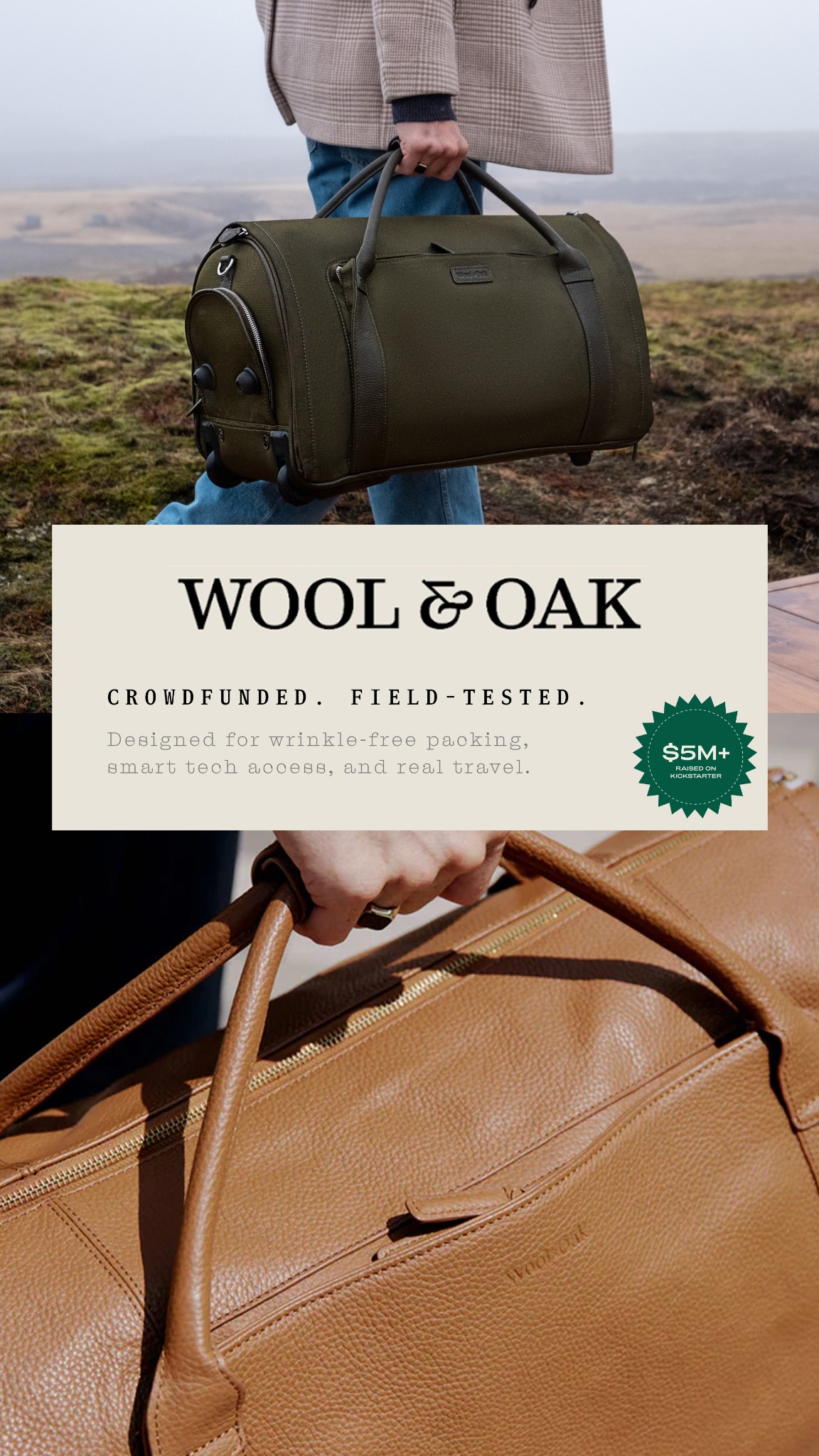 Wool & Oak Facebook ad