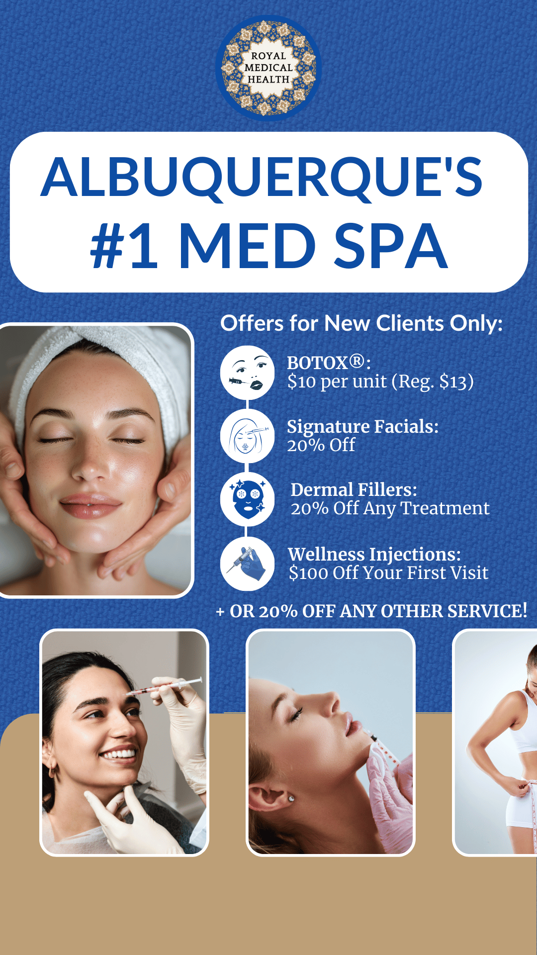 Royal Medical Health Facebook ad: Your Exclusive Welcome Offer