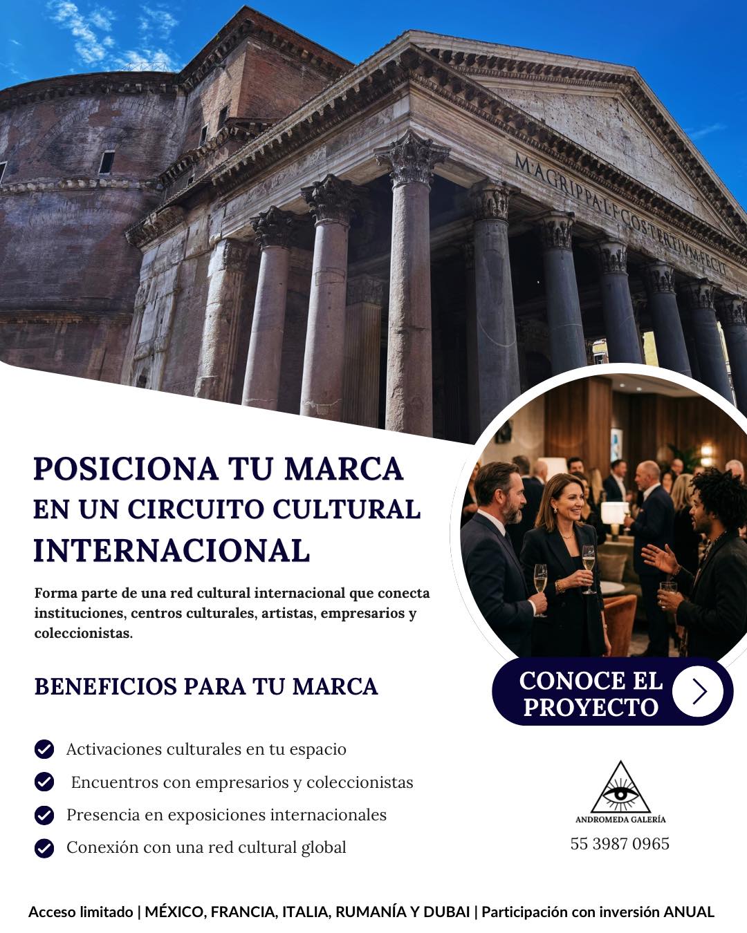 Andromeda Galería Facebook ad: Circuito Internacional para Marcas - Andromeda Galería