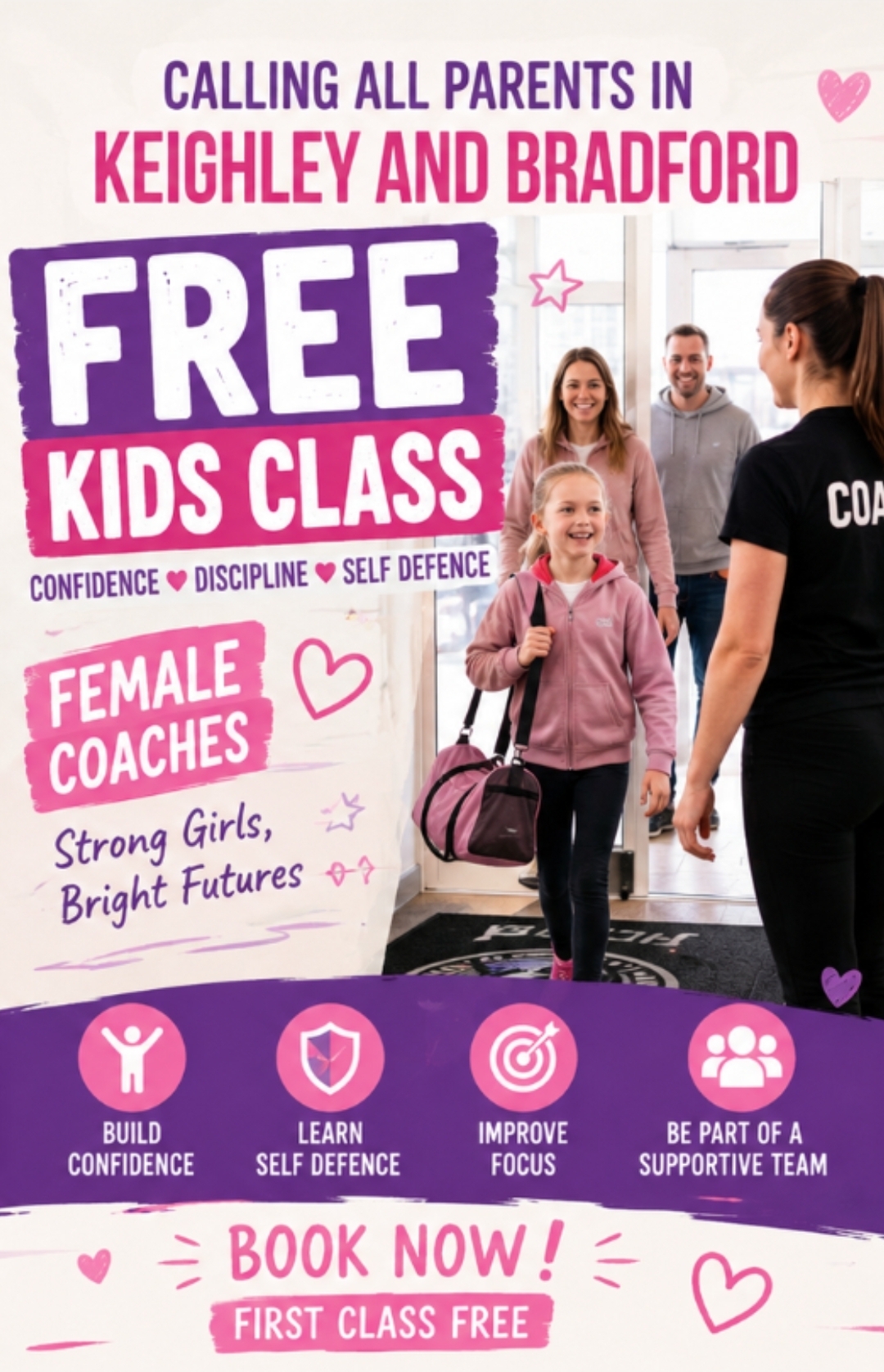 Ace Taekwondo Academy Facebook ad: Worried About Bullying? We Can Help.