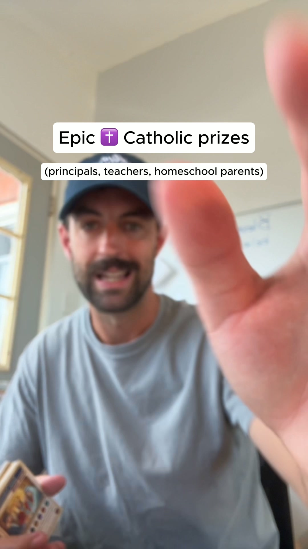 The Little Catholic Box Facebook ad: Saint Cards Kids Snatch Up!