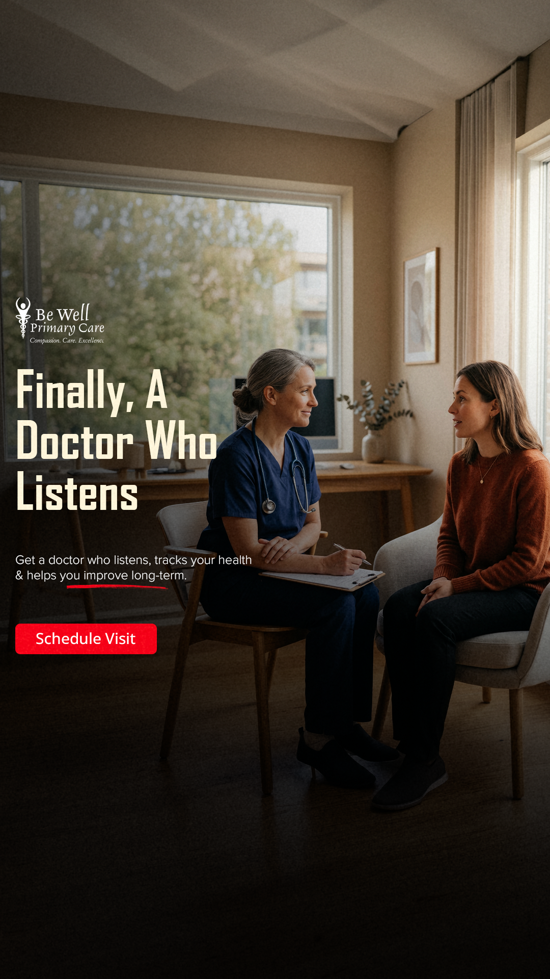 Be Well Primary Care Facebook ad