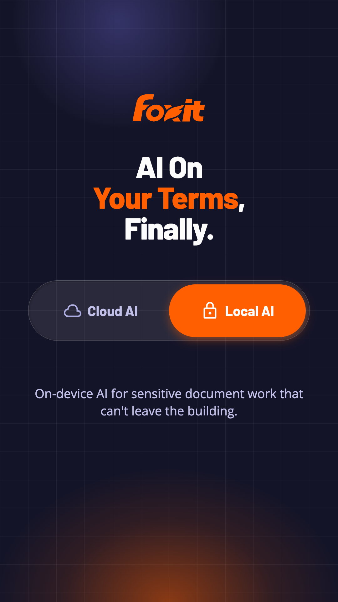 Foxit Facebook ad: Cloud or Local? Your Call.
