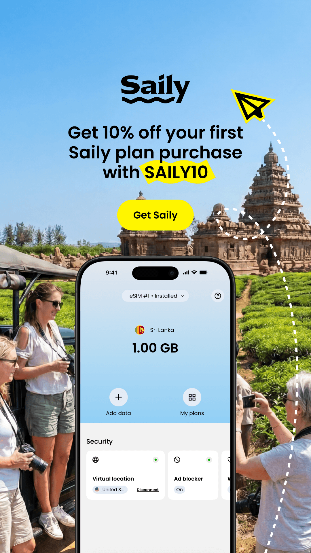 Saily Facebook ad