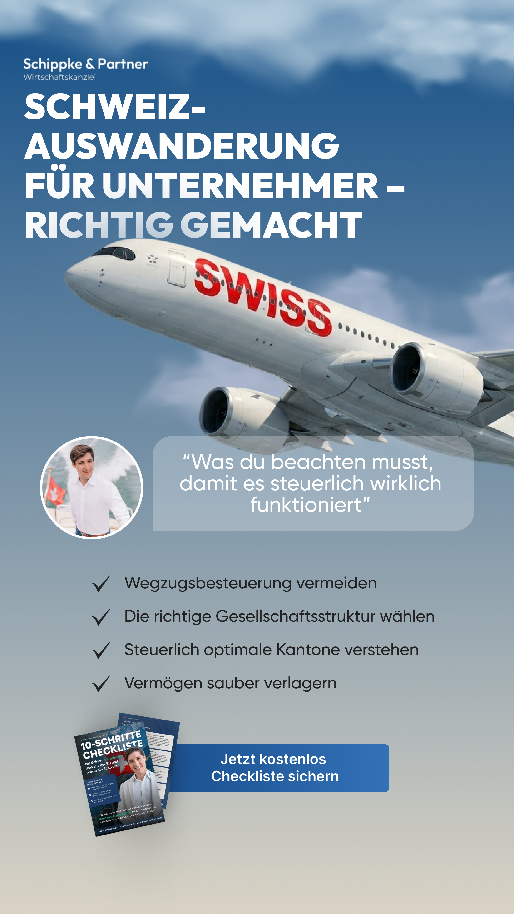 Schippke & Partner Wirtschaftskanzlei AG Facebook ad from May 24, 2026