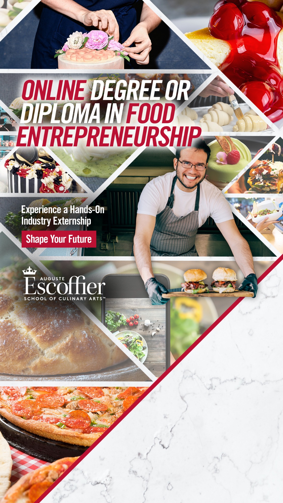 Auguste Escoffier School of Culinary Arts Facebook ad