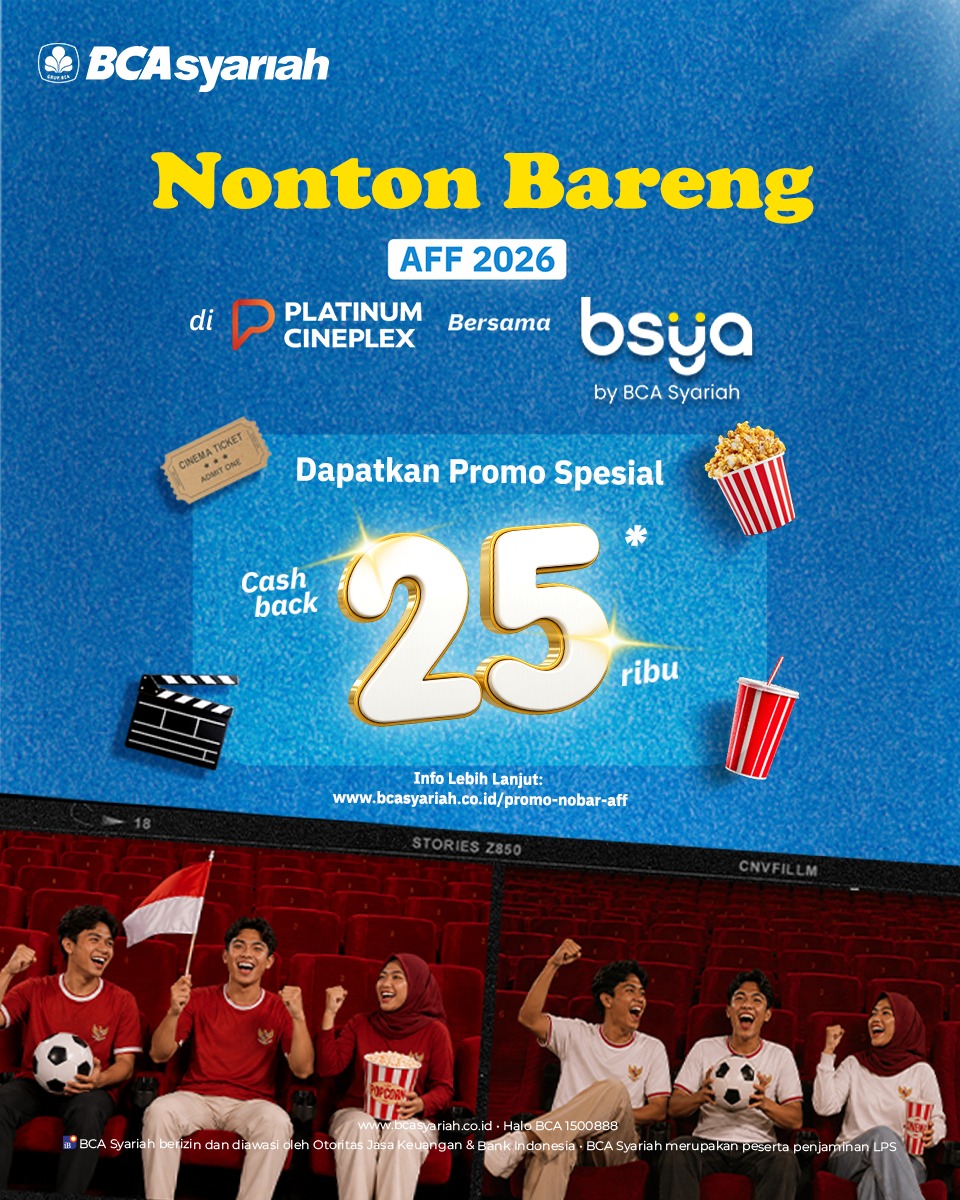 BCA Syariah Facebook ad: Promo Cashback Nobar AFF