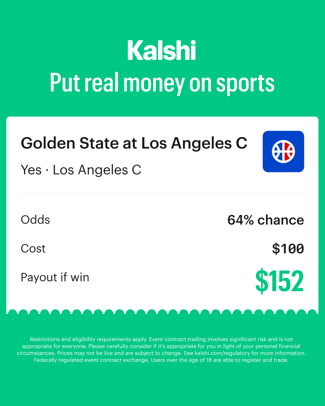 Kalshi - Trade the Headlines Facebook ad