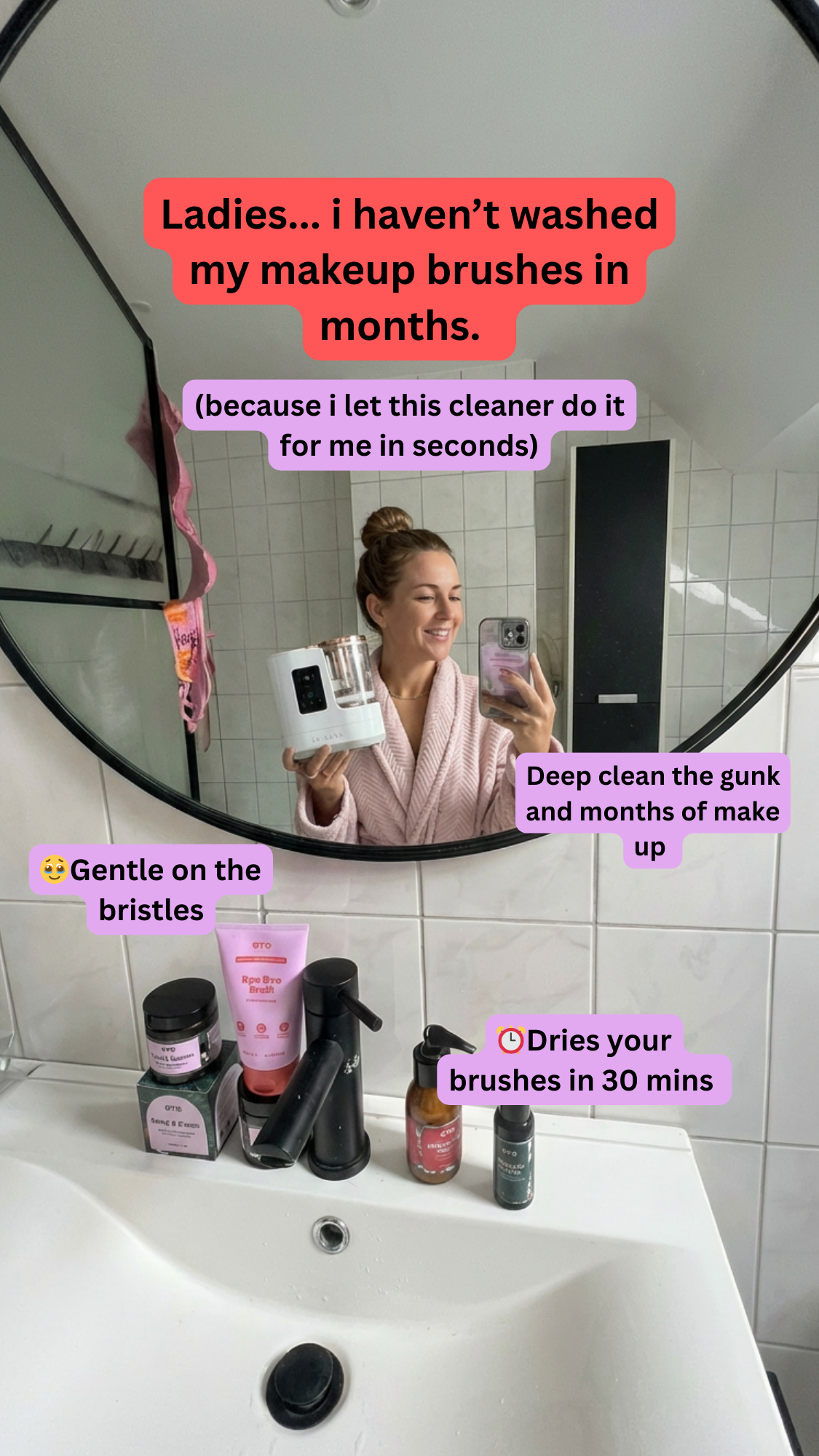 VivaVellura Facebook ad: Stop Painting Bacteria On Your Face Every Morning