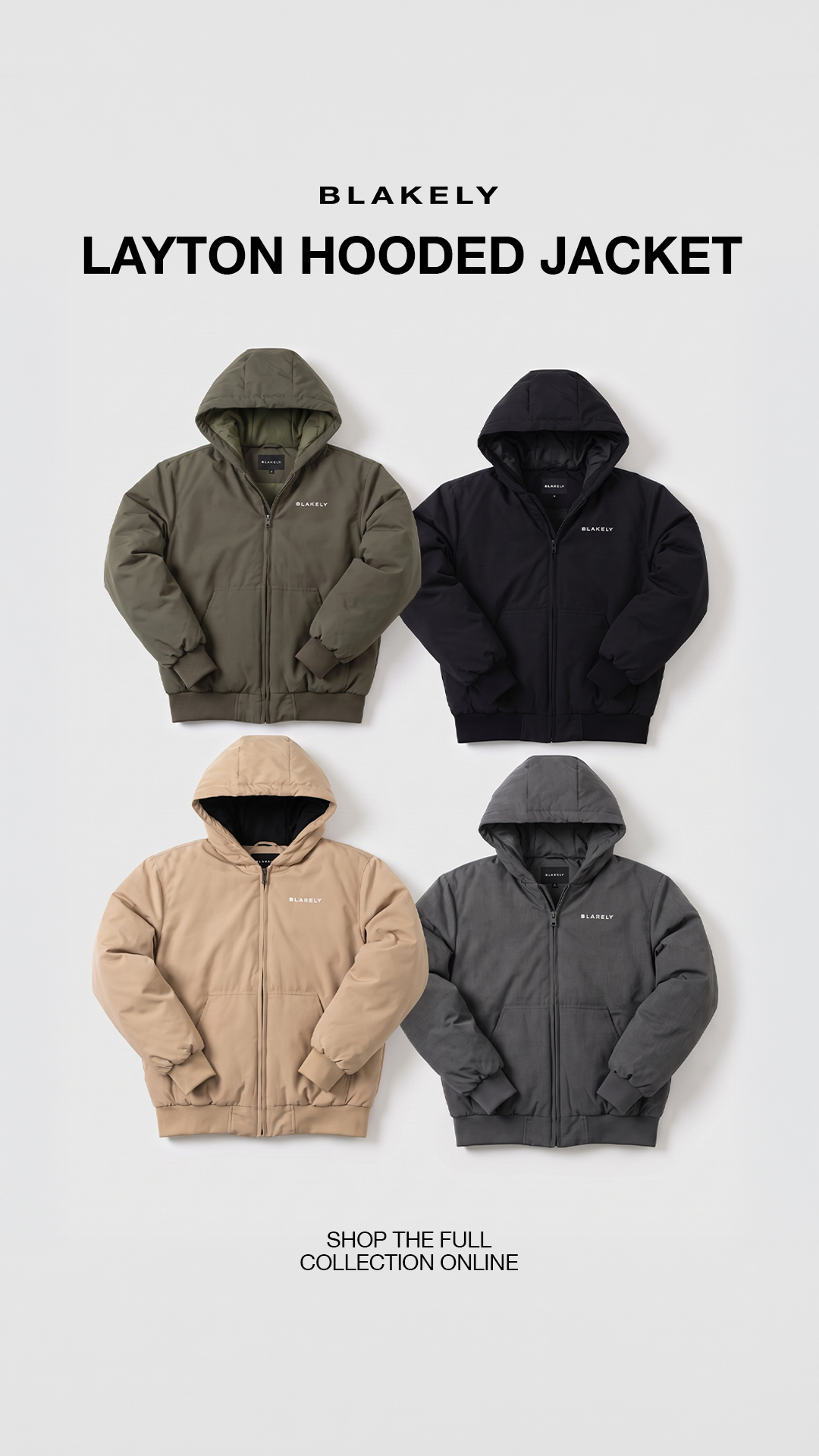 Blakely Clothing Co. Facebook ad: The Perfect Autumn/Winter Coat >