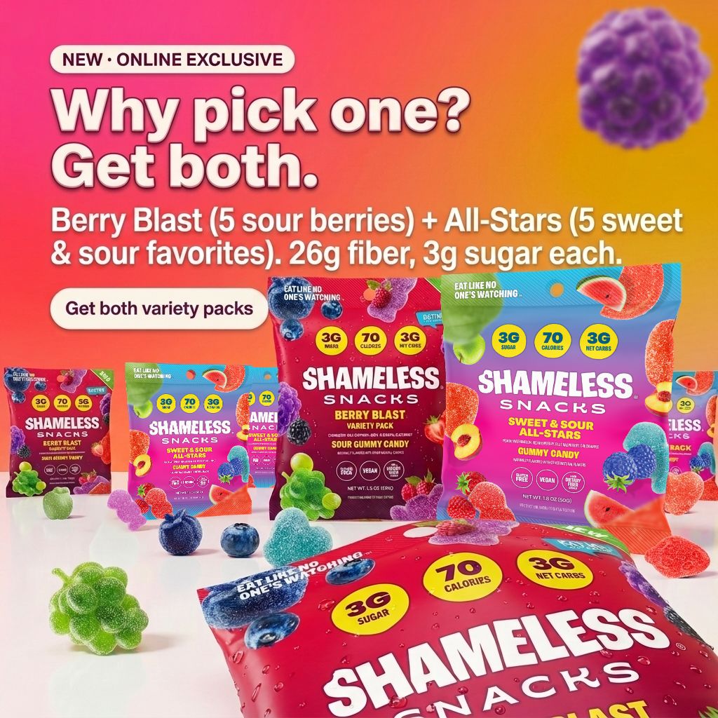 Shameless Snacks Facebook ad
