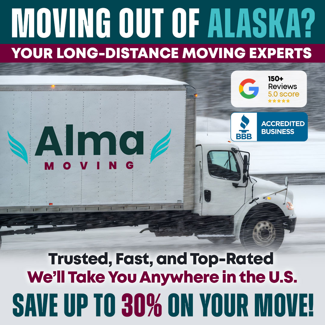Alma Moving Facebook ad: Click 'Get Quote' For Free Quote!