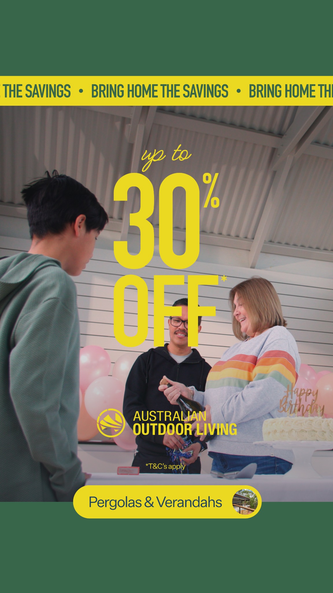 Australian Outdoor Living Facebook ad
