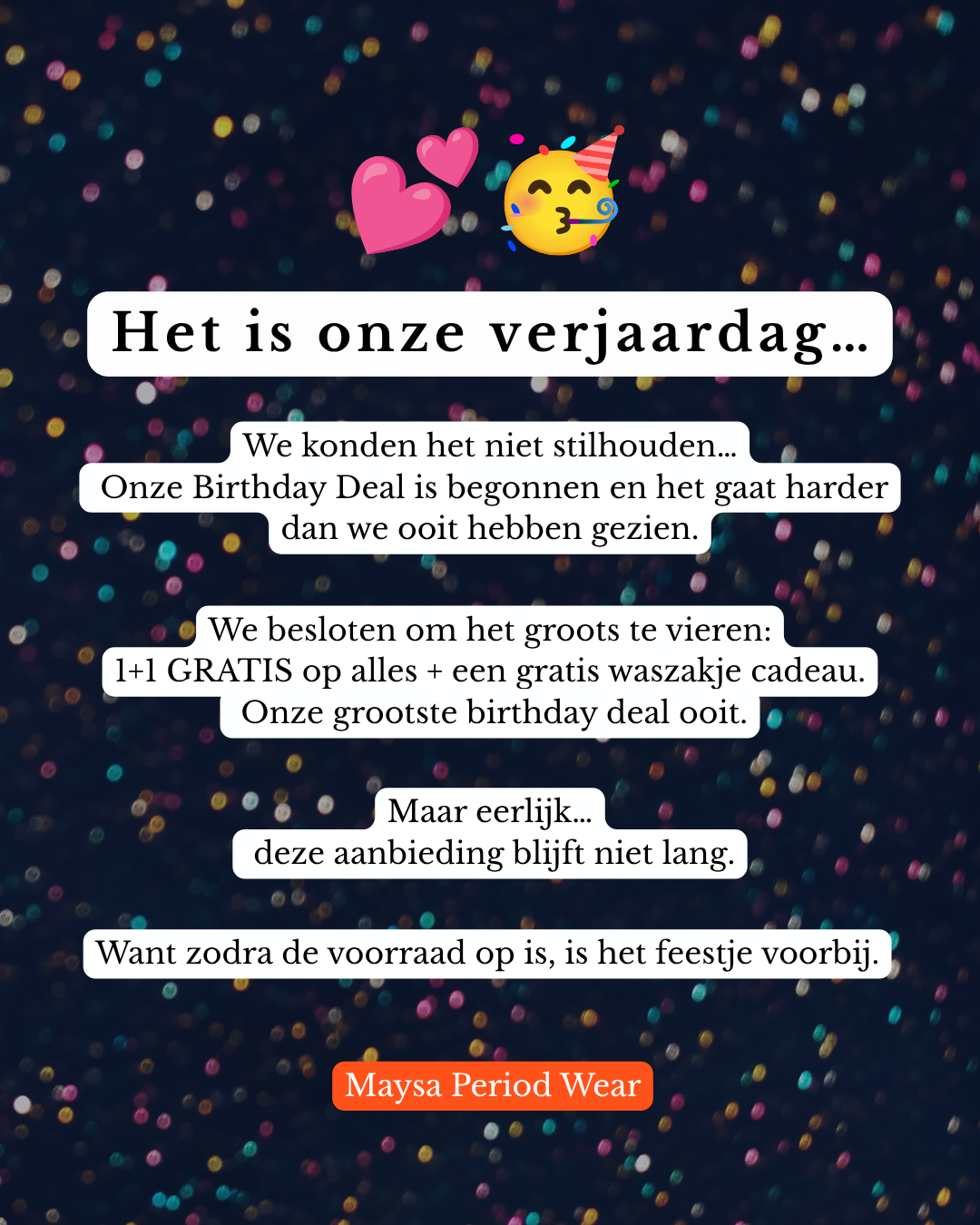Maysa's Period Facebook ad