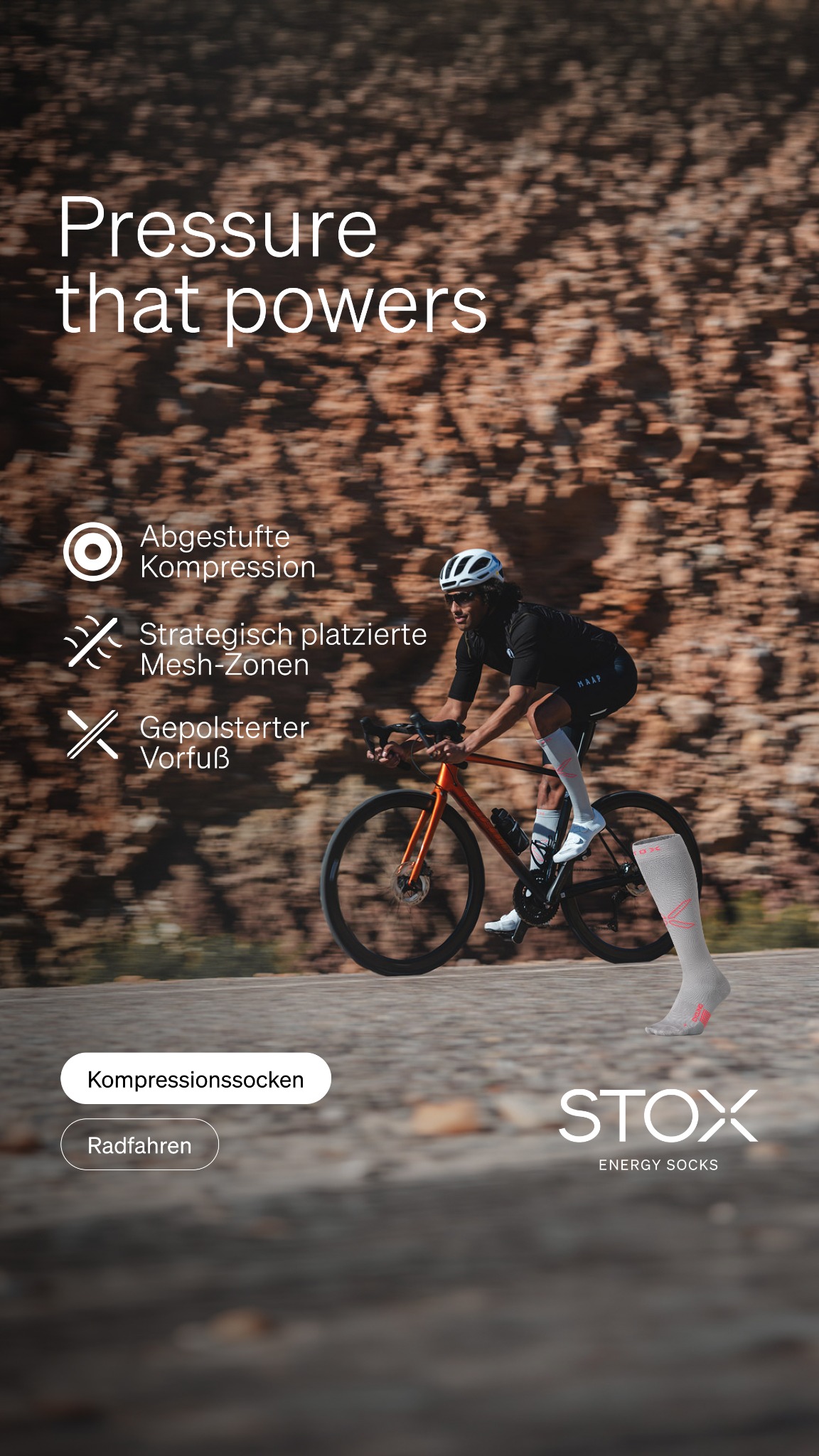 STOX Energy Socks Facebook ad