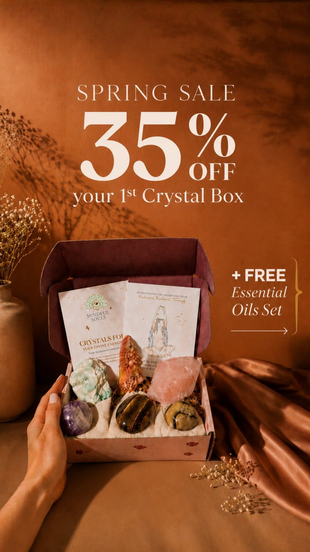 Crystal Healing Stones Facebook ad