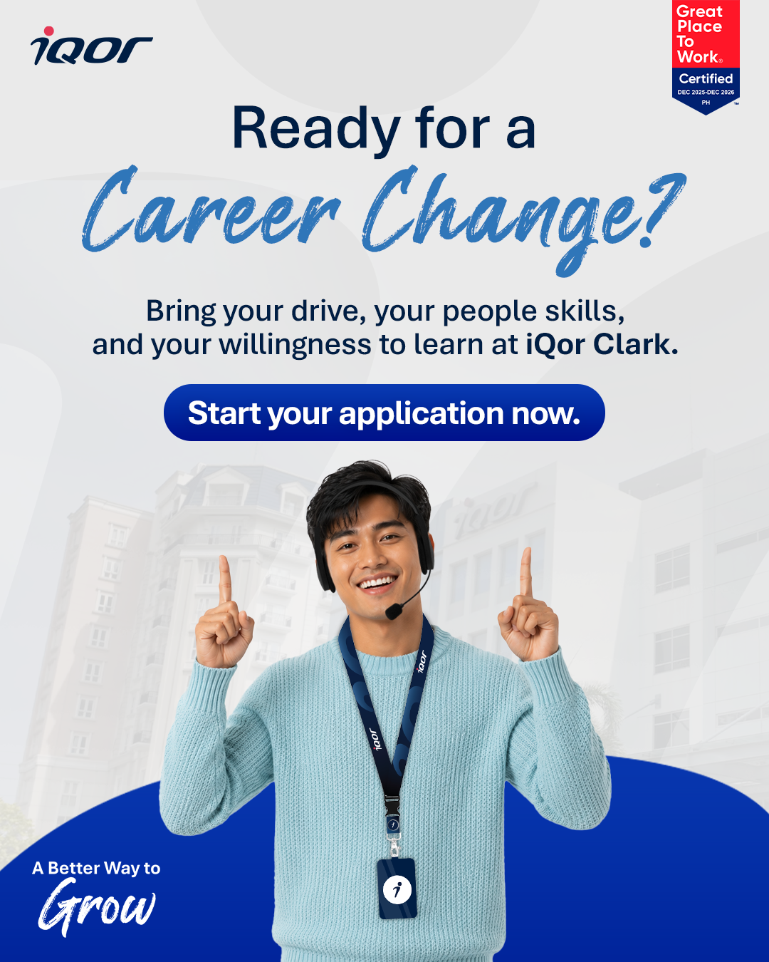 iQor Philippines Facebook ad: Find your silver lining @ iQor Clark.