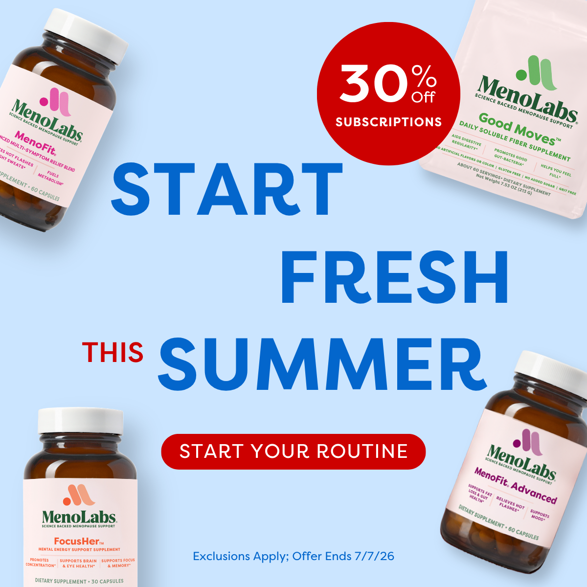 MenoLabs Facebook ad