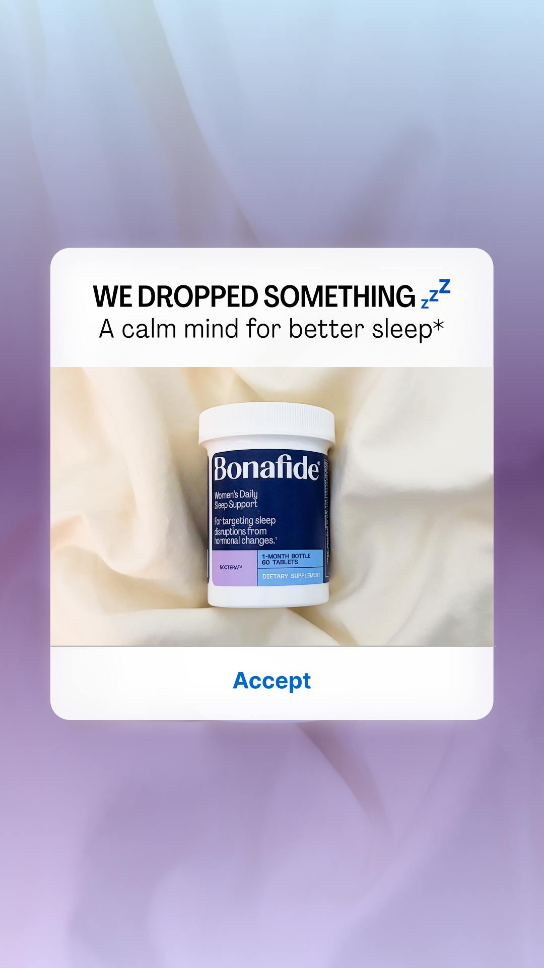 Bonafide Facebook ad