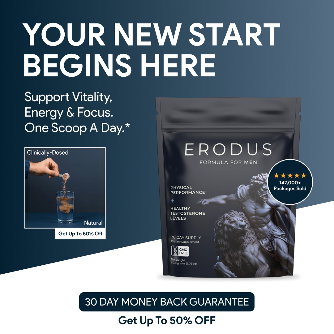 Erodus Formula For Men Facebook ad