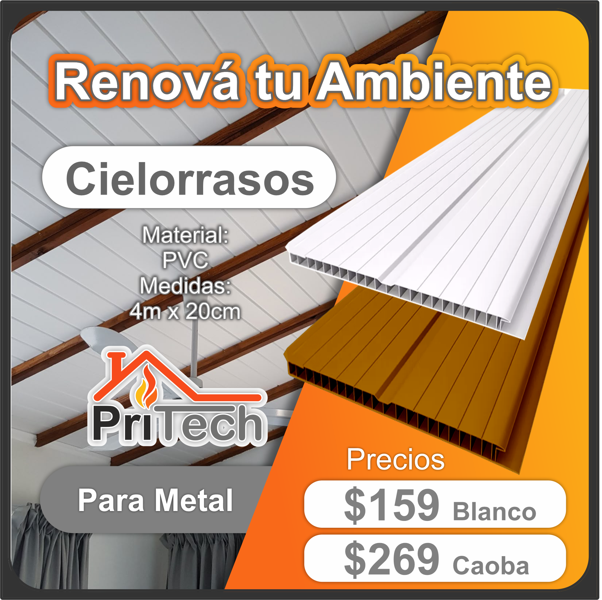 PriTech Facebook ad: Todo para tu construcción y terminaciones en un…